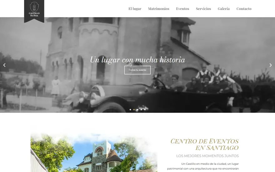 Sitio del Castillo Ñuñoa, centro de eventos en Santiago